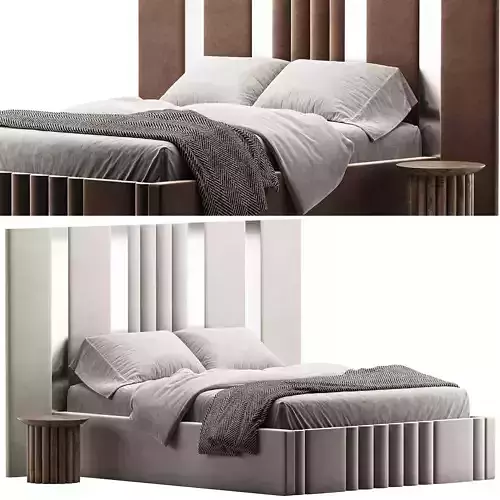 Mary Hybrid Mirror Wide Extended Headboard Bed