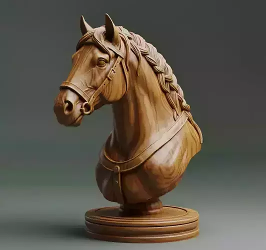 Ancient Germanic Tribal Knight Chess Piece