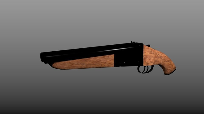3D model Double Barrel ShotGun | CGTrader