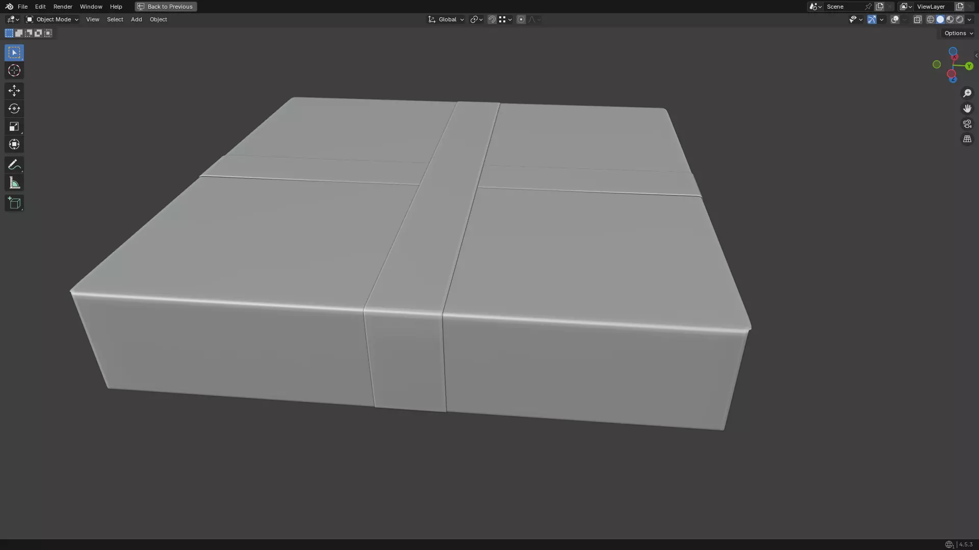 Christmas Present PBR White 06 3D model_6