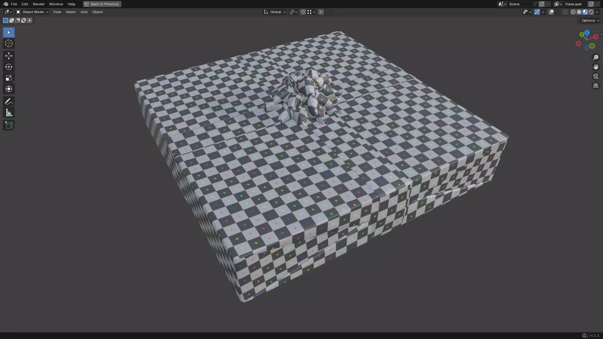 Christmas Present PBR White 06 3D model_26