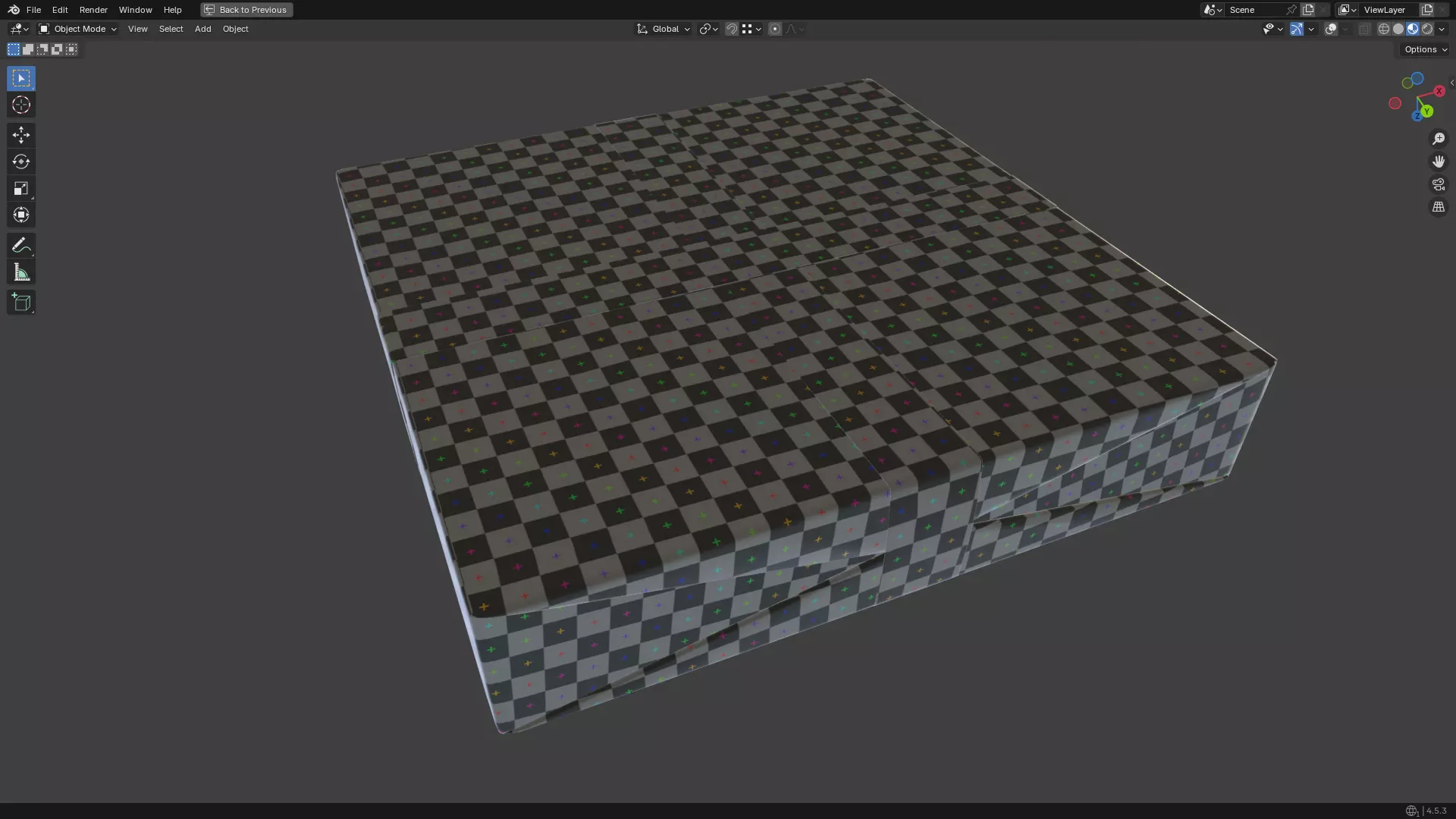 Christmas Present PBR White 06 3D model_28