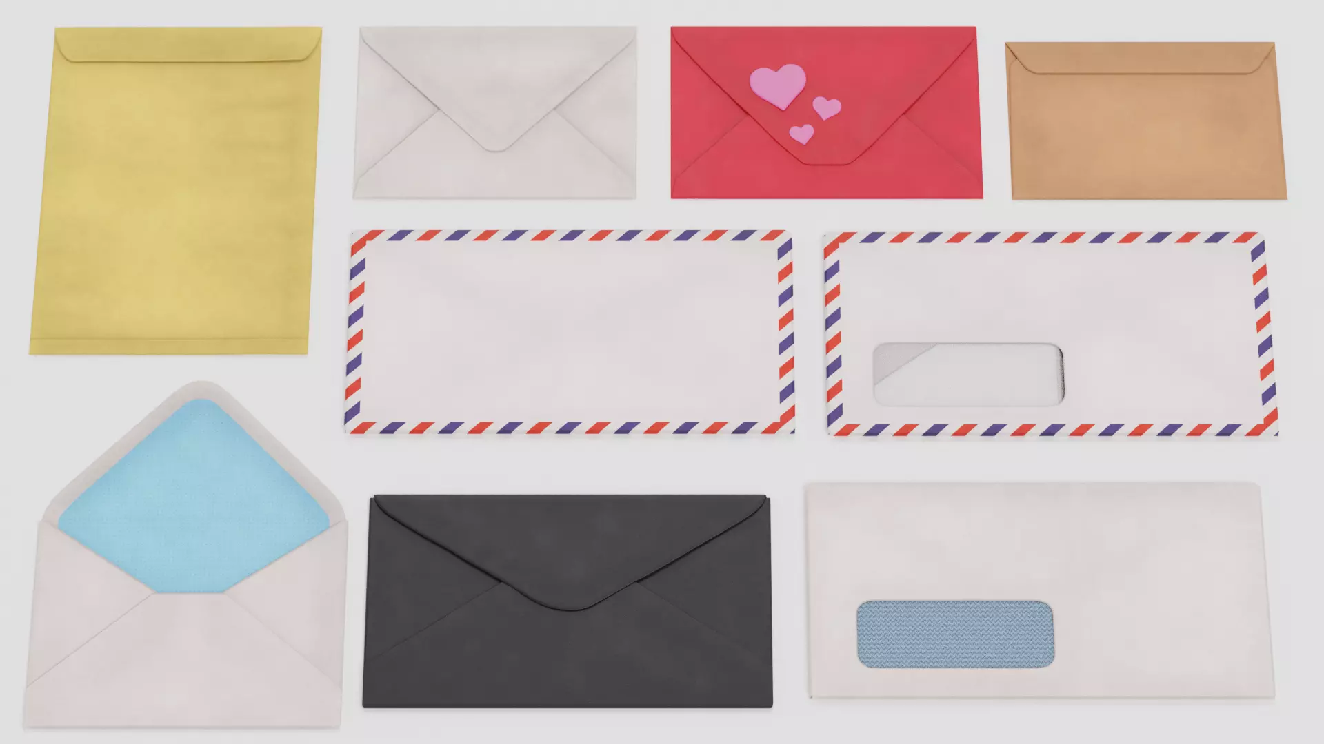 -Envelopes Collection- 3D model_0