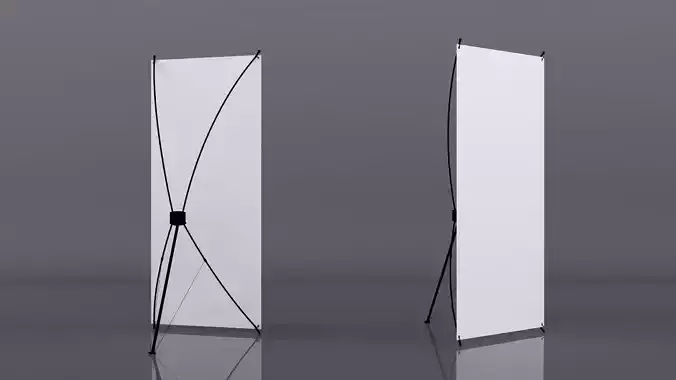 Banner Standee 3D Model