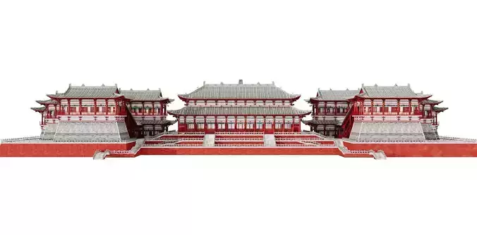 Ancient Japan Imperial Palace Front Court