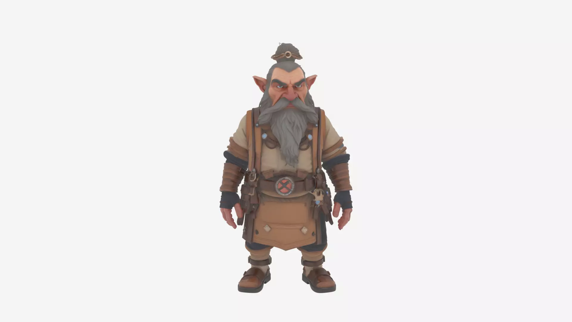 Highly Detailed Ornate World of  Dwarf Jeweler 3D Model 3D model_2