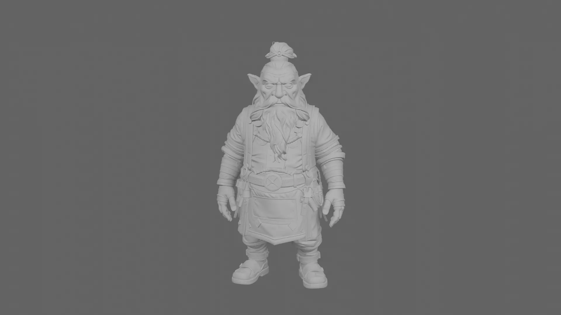 Highly Detailed Ornate World of  Dwarf Jeweler 3D Model 3D model_6