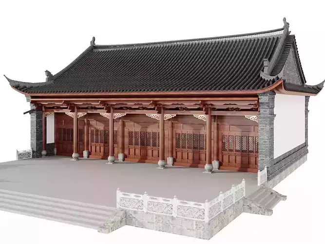 Japan Historic Temple Main Hall Building