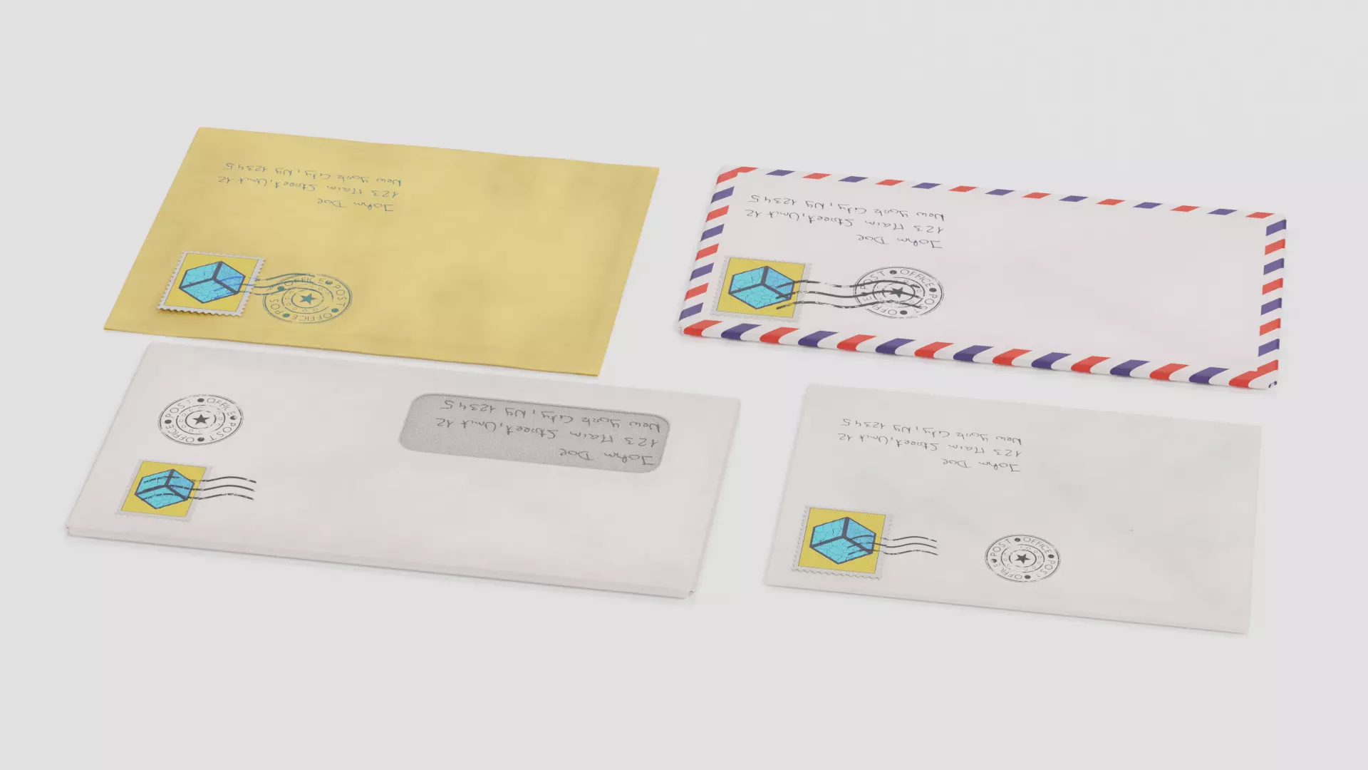 -Envelopes - Used- 3D model_3