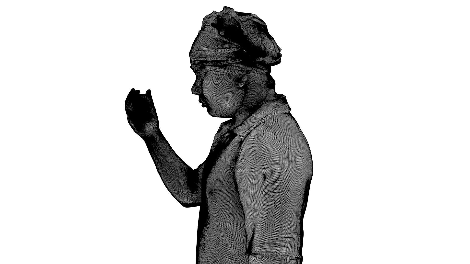 Cricket Bowler 3D Scanned Model of a Player in Action Pose 3D model_8