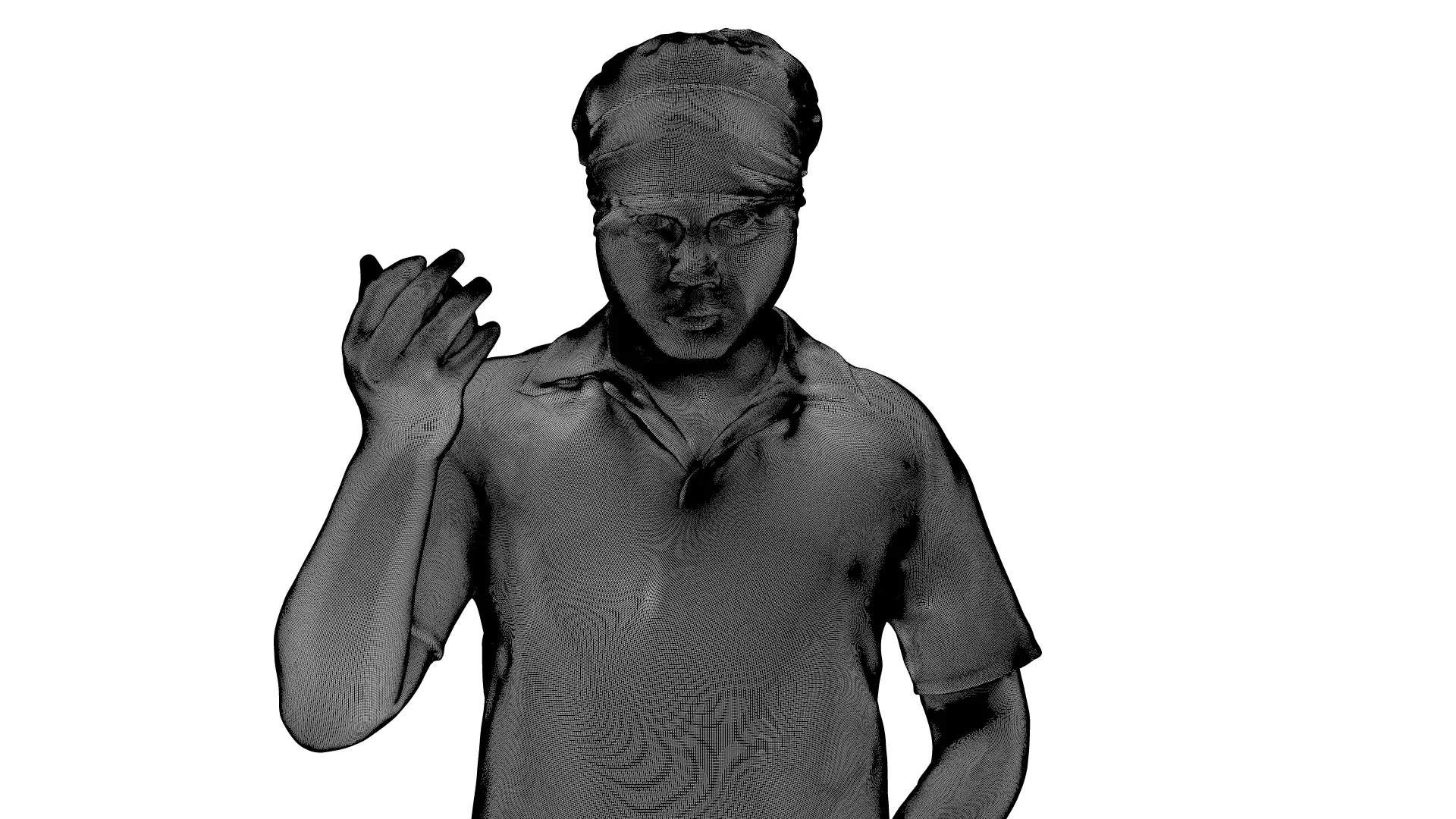 Cricket Bowler 3D Scanned Model of a Player in Action Pose 3D model_11