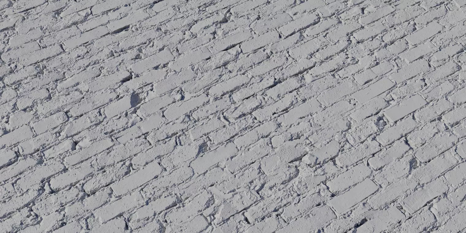 Mixed Reclaimed Brick Wall With Rough Mortar Texture_2