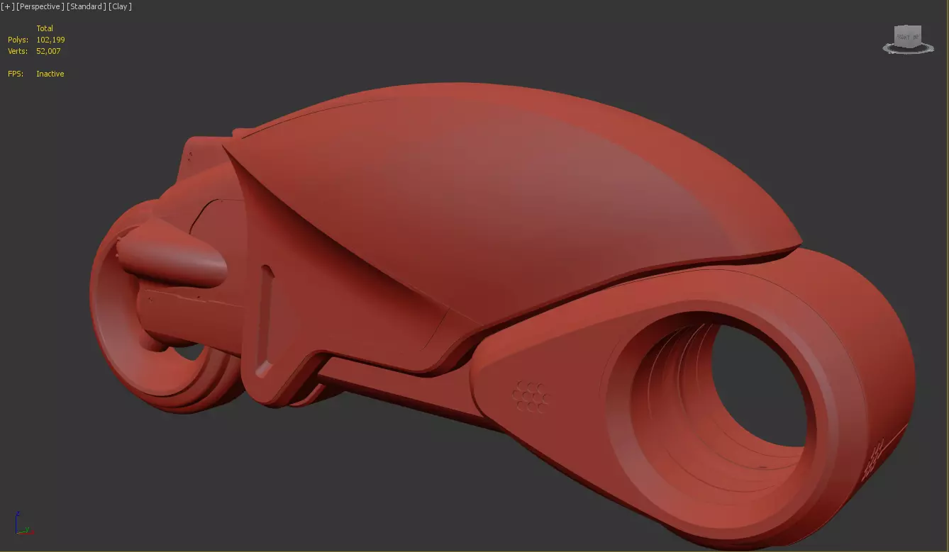 Tron Legacy White Light Cycle Low-poly 3D model_12