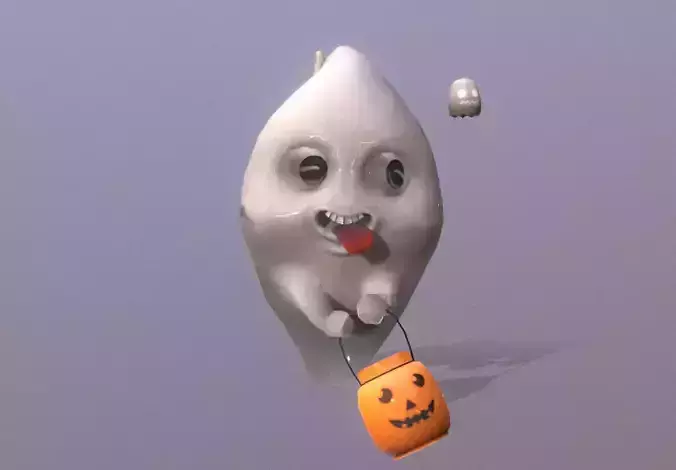 LITTLE FUNNY GHOST Dancing Fbx Pbr Animated