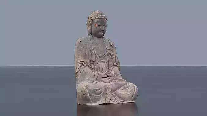Traditional Stone Buddha Statue