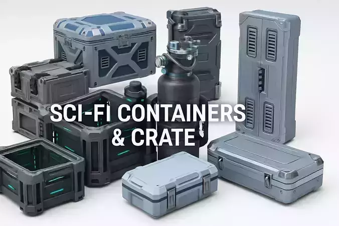 Sci-Fi Crates and Containers