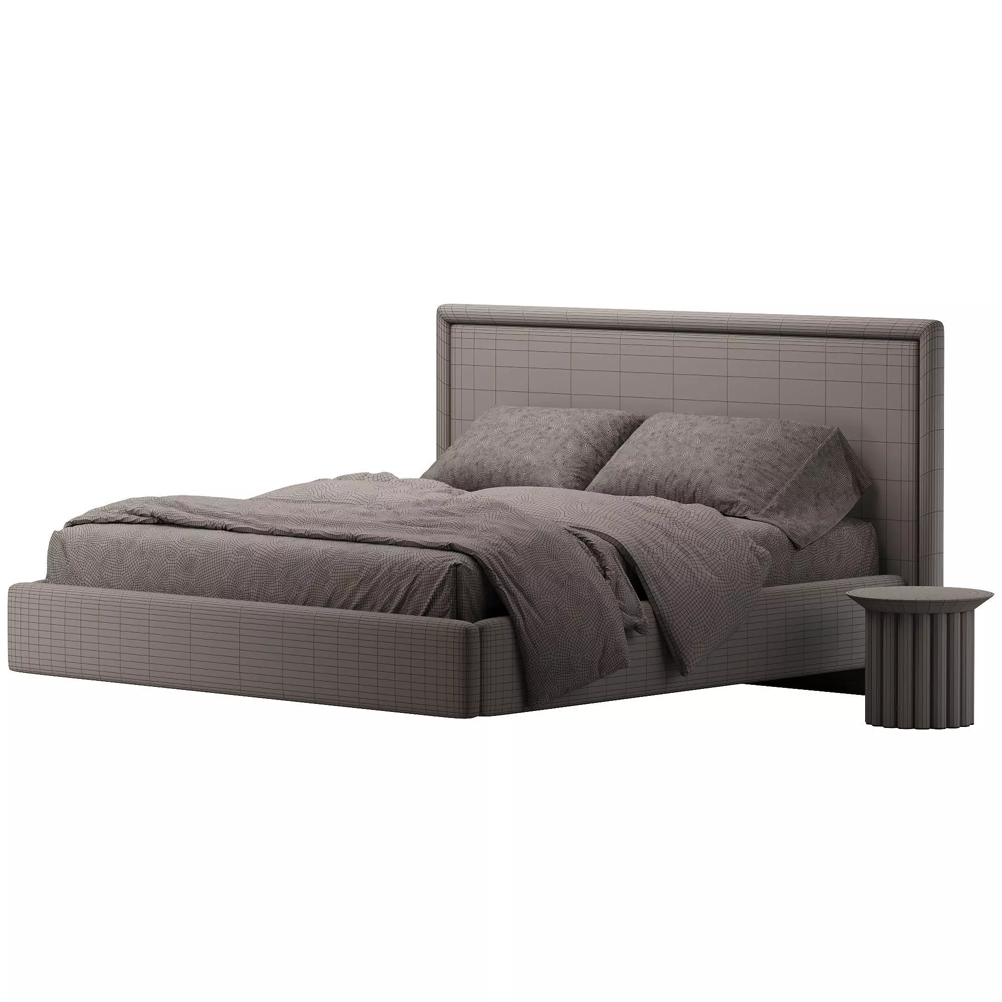 Coolum Bed Frame Low-poly 3D model_2