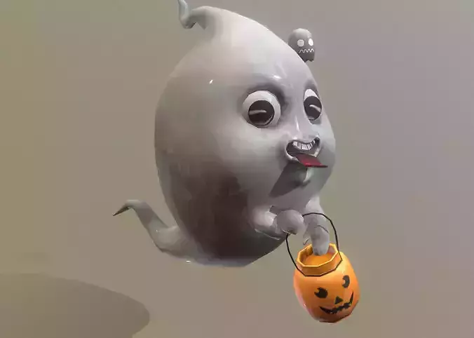 LITTLE FUNNY GHOST Freak Out Fbx Pbr