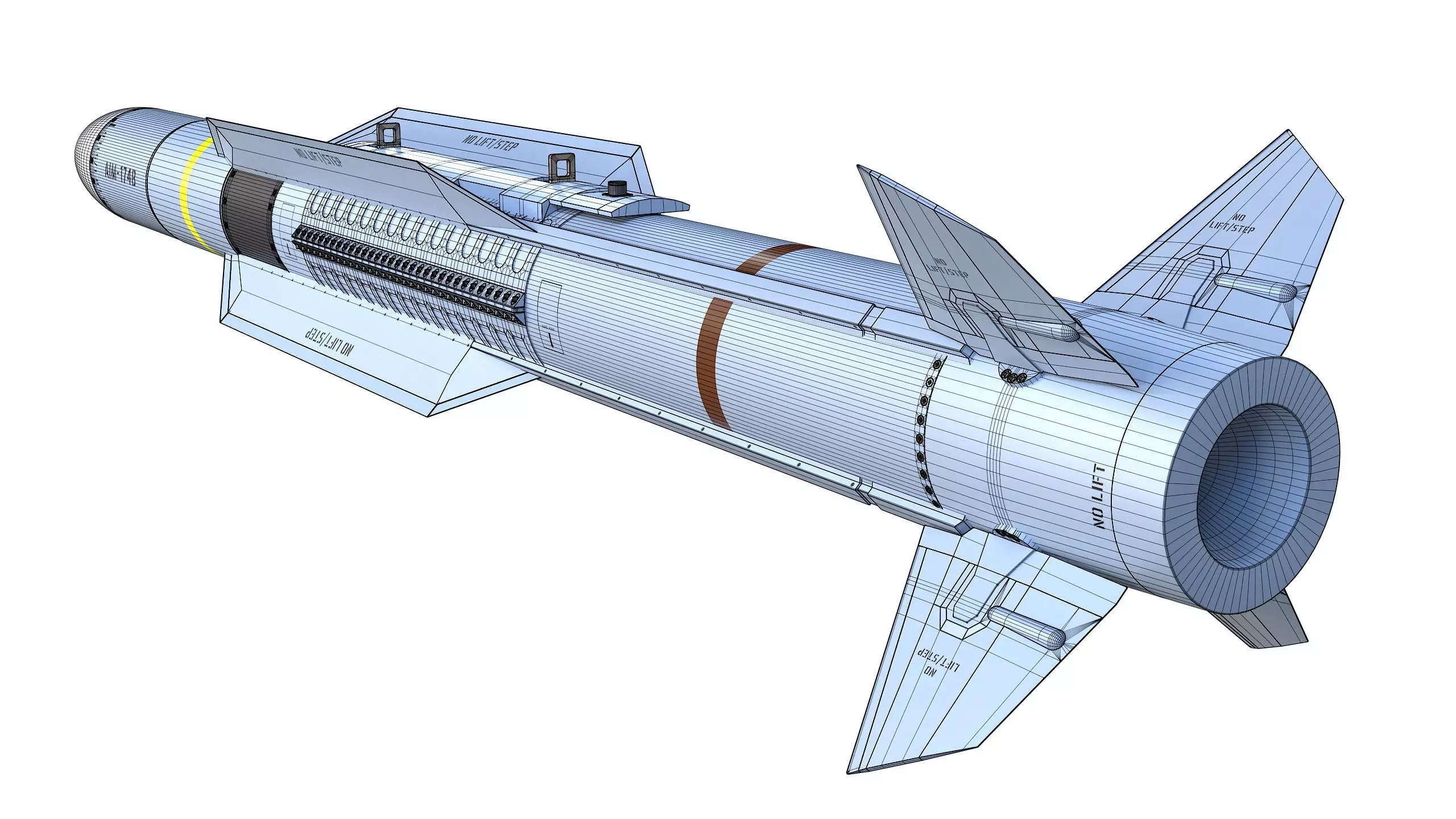 AIM-174B Gunslinger Missile 3D model_15