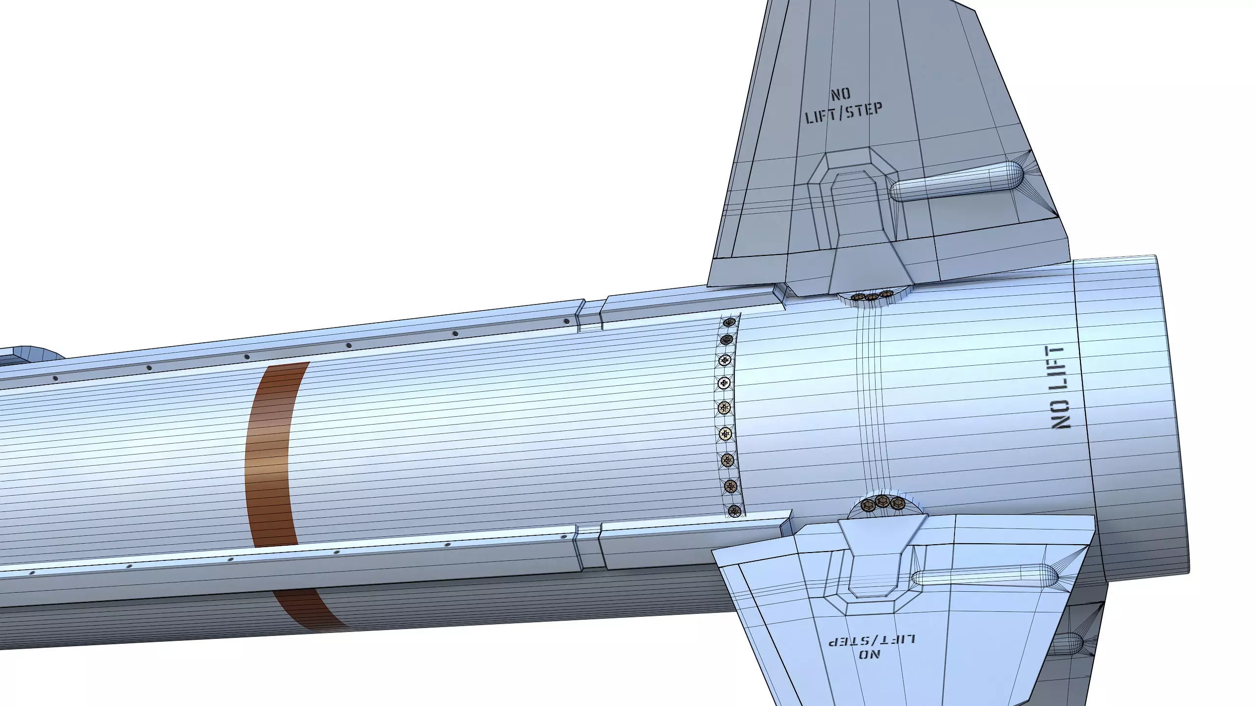 AIM-174B Gunslinger Missile 3D model_17