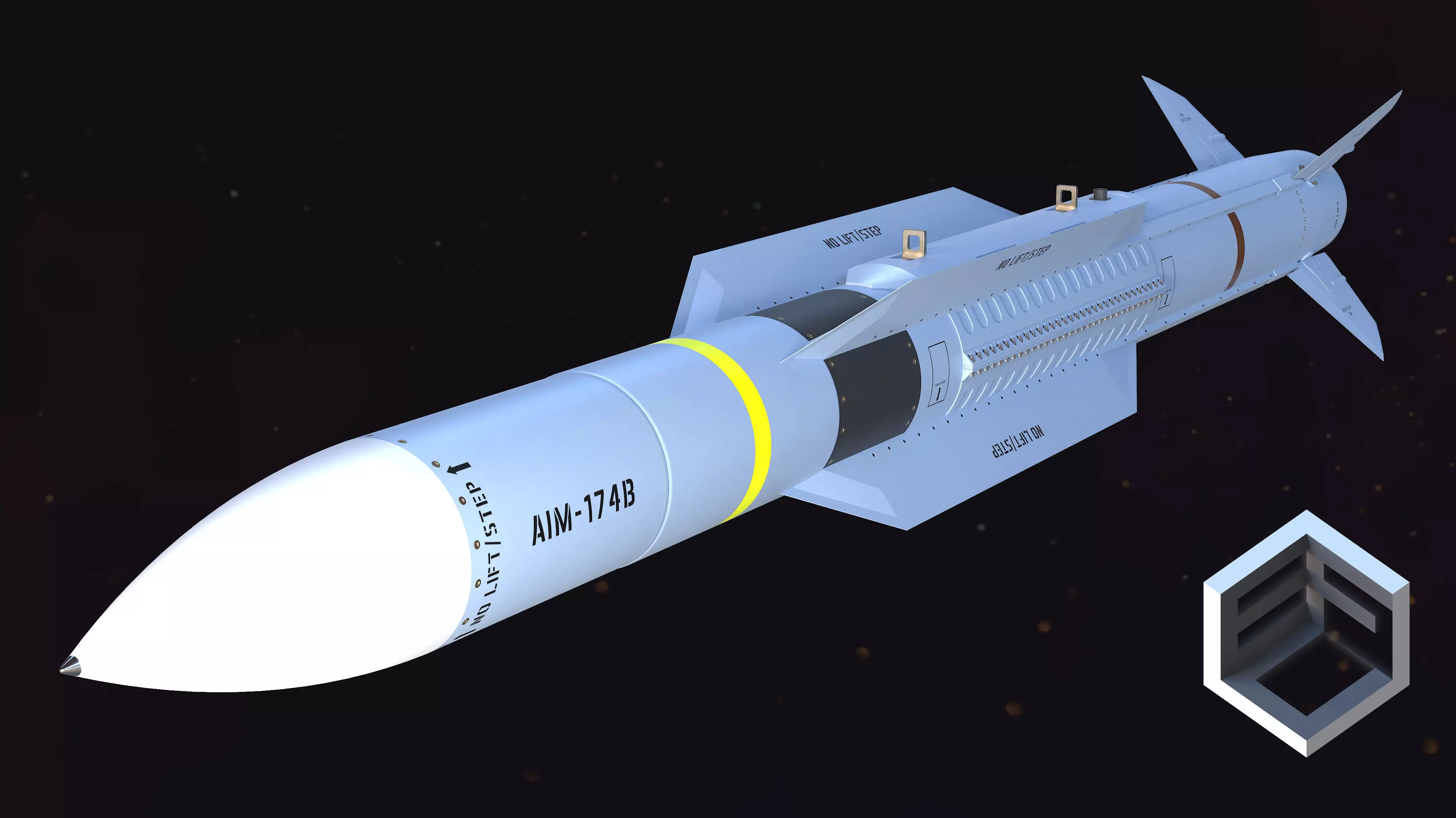 AIM-174B Gunslinger Missile 3D model_0