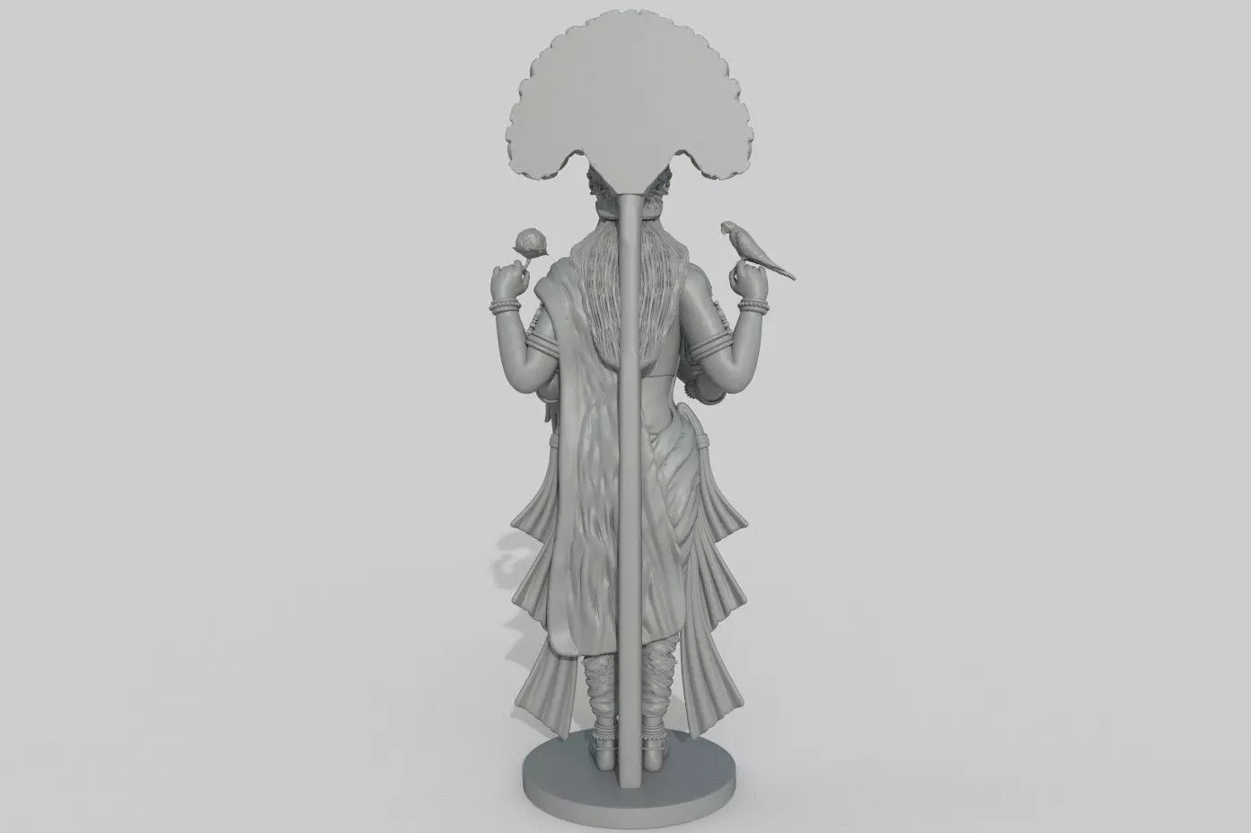 Kannika Parameswari  3D Printable Goddess Sculpture 3D print model_3