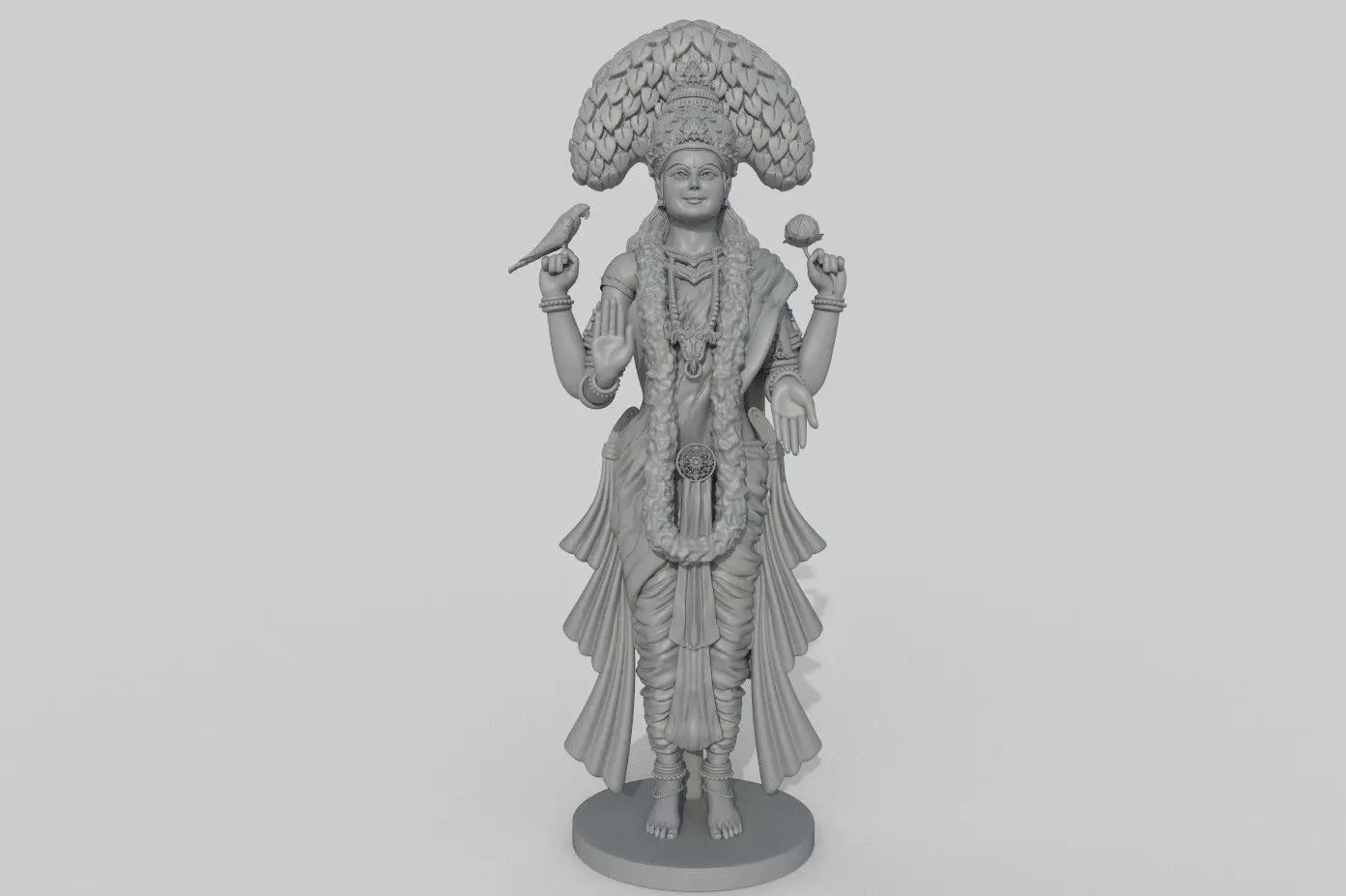 Kannika Parameswari  3D Printable Goddess Sculpture 3D print model_0