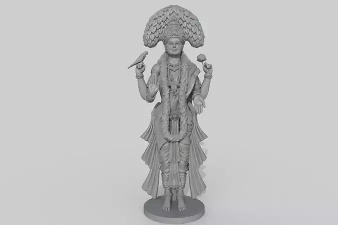Kannika Parameswari  3D Printable Goddess Sculpture
