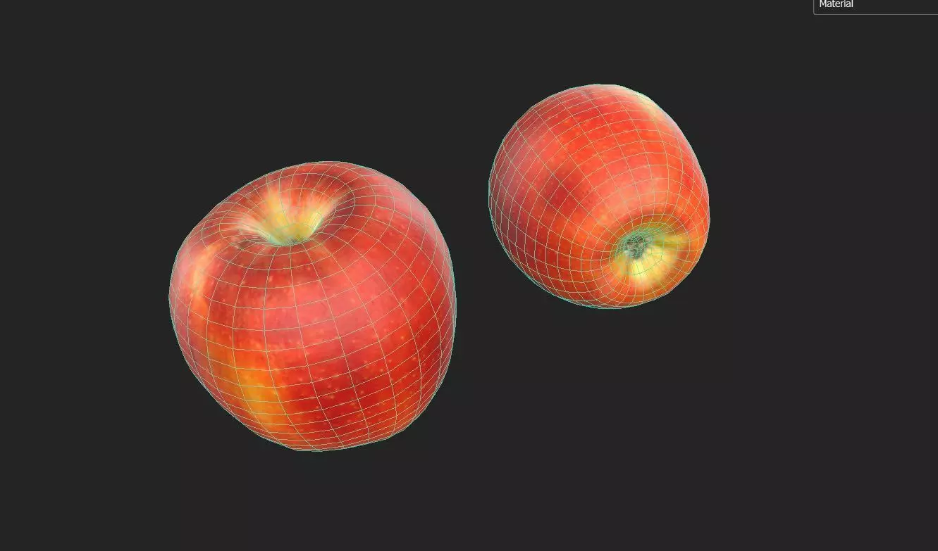 Apple M09 Low-poly 3D model_1