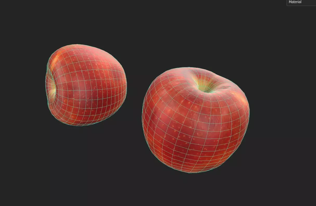 Apple M09 Low-poly 3D model_6