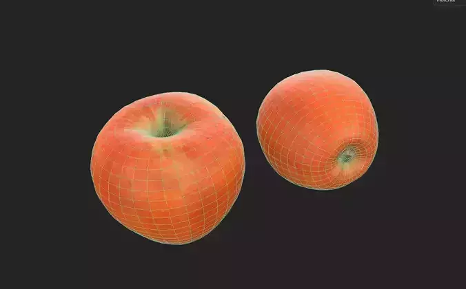 Apple M10 Low-poly 3D model 2