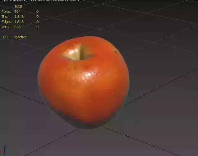 Apple M10 Low-poly 3D model 3