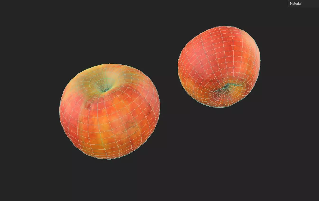 Apple M12 Low-poly 3D model_1