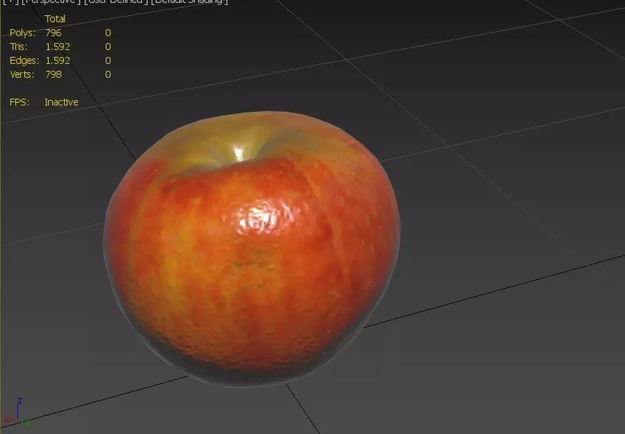 Apple M12 Low-poly 3D model_2