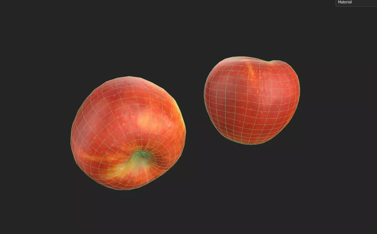 Apple M13 Low-poly 3D model_1