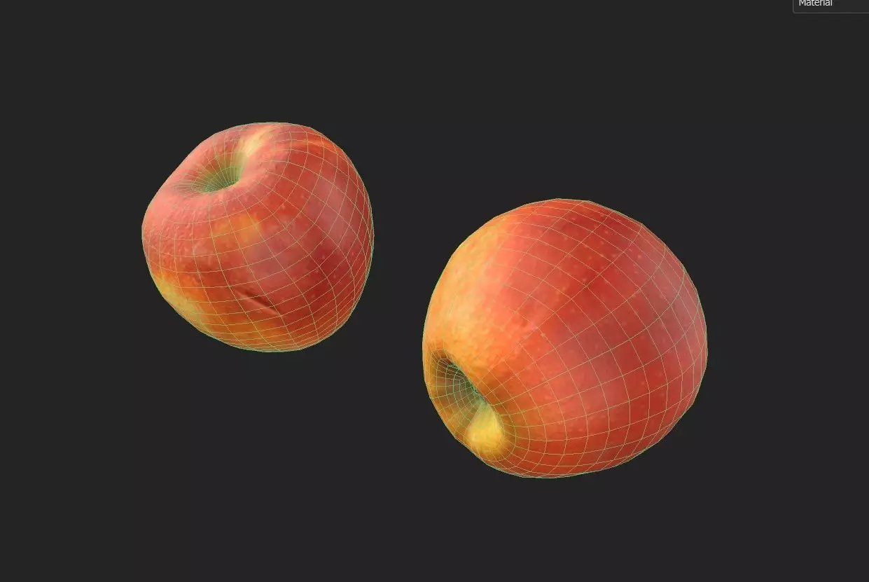 Apple M13 Low-poly 3D model_6
