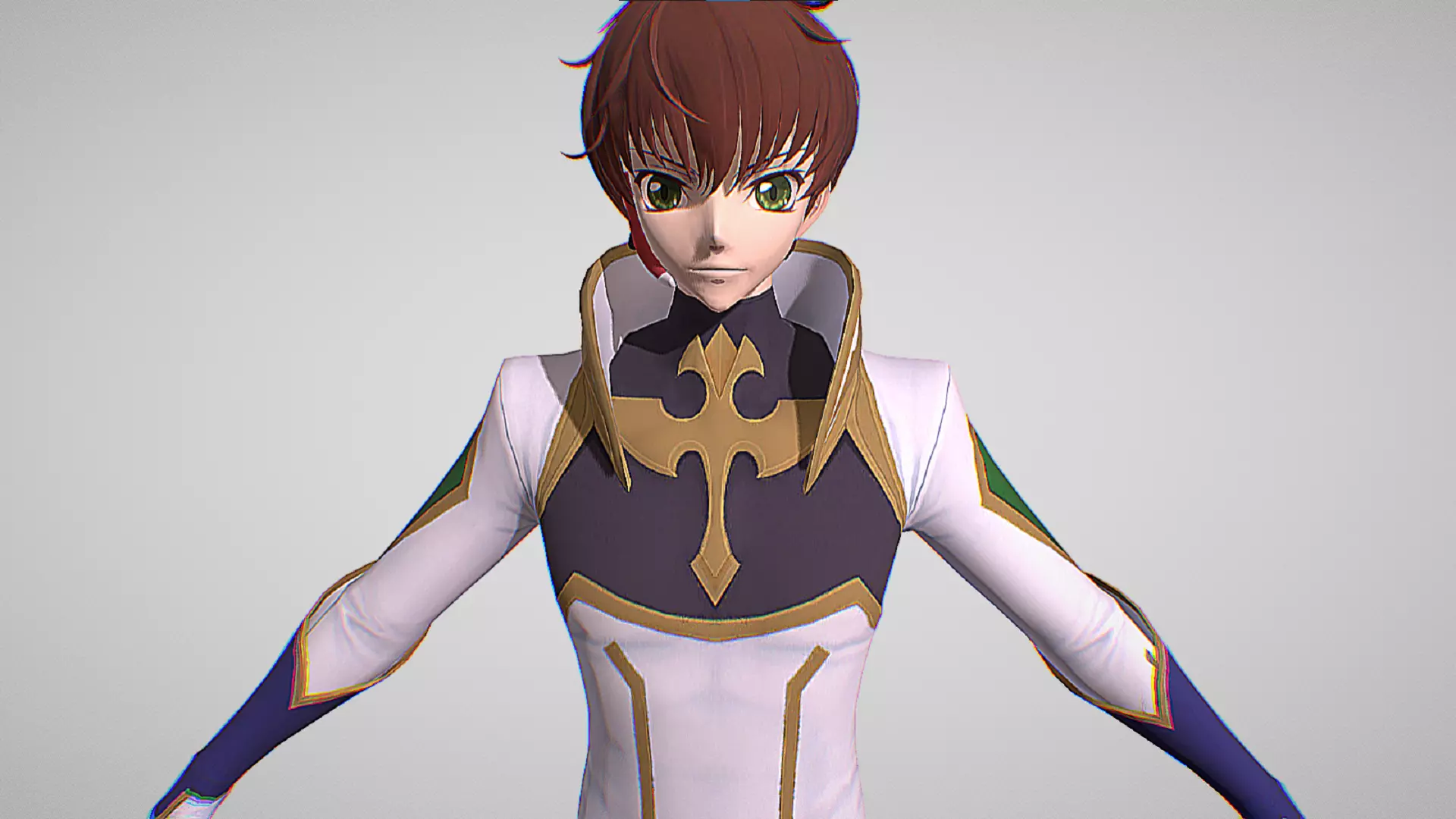 3D model Suzaku Kururugi - Code Geass x Quantum Maki VR / AR / low