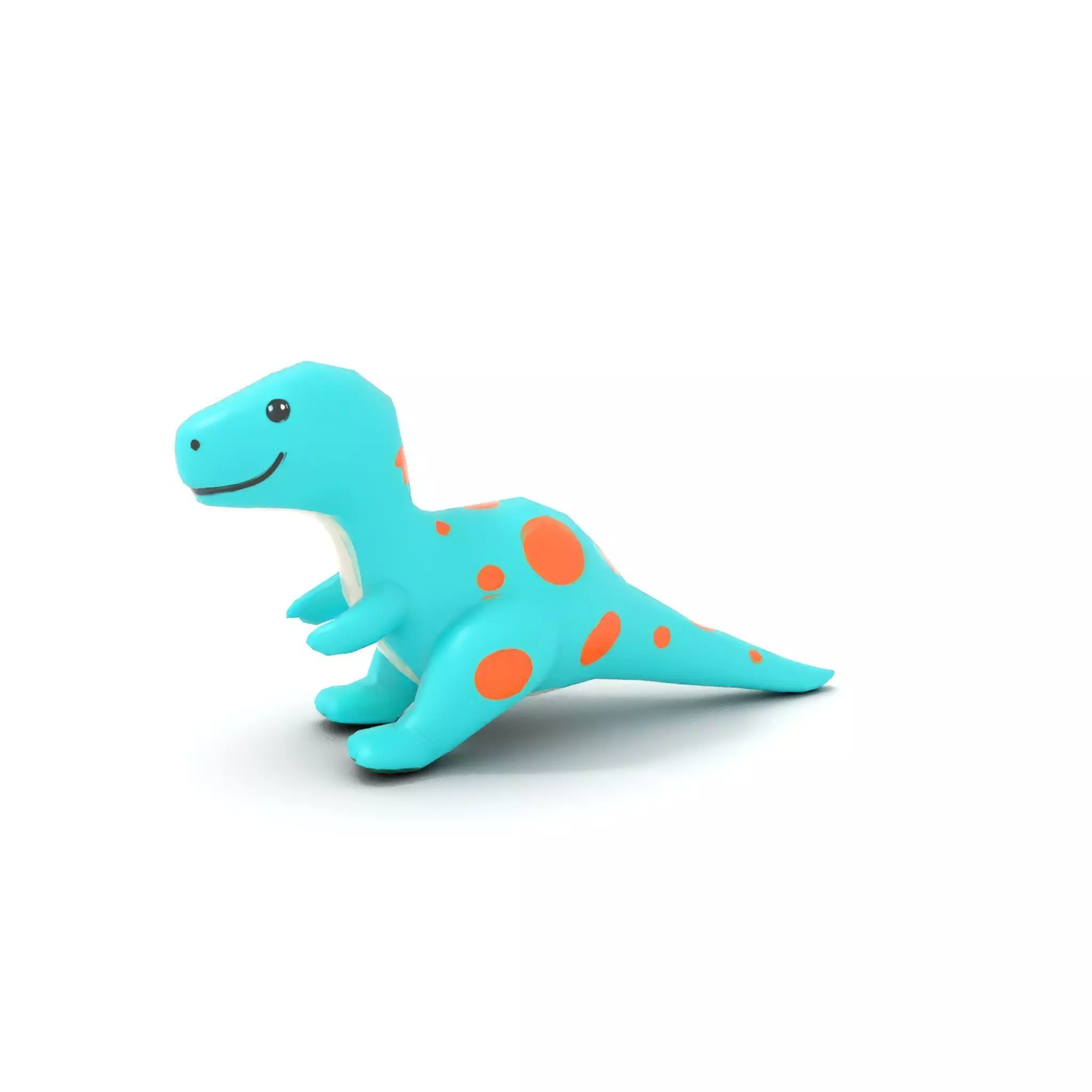 Spotted Teal Dinosaur model pack Low-poly 3D model_8