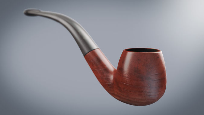 Smoking Pipe Low-poly 3D model