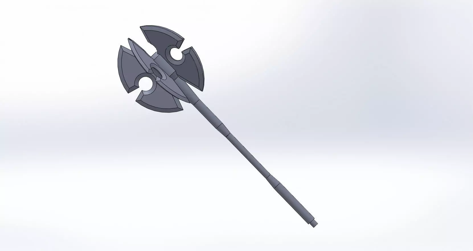 Hobbit Azog weapon 3D print model
