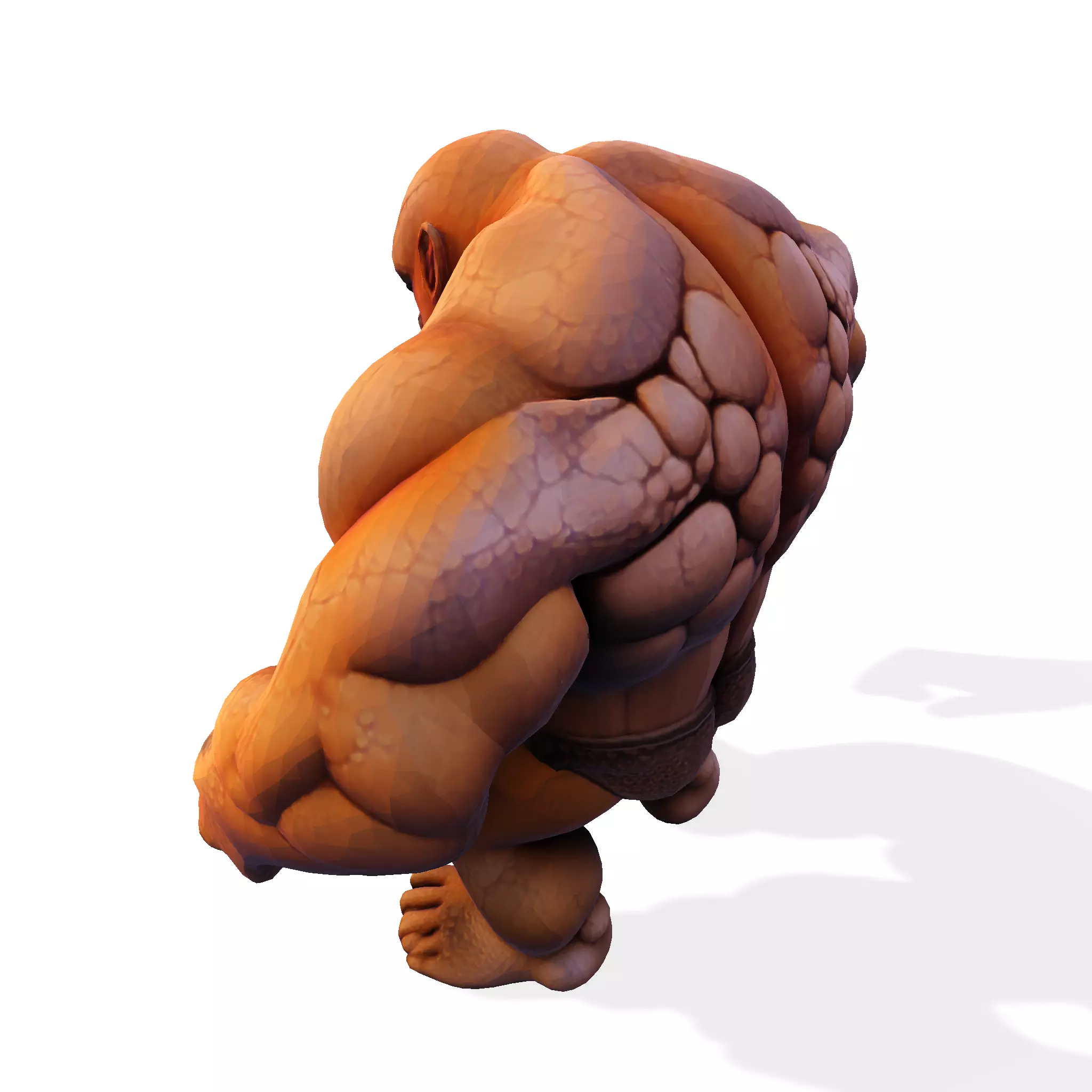Stylized Chibi Stone Titan 3D print model_15