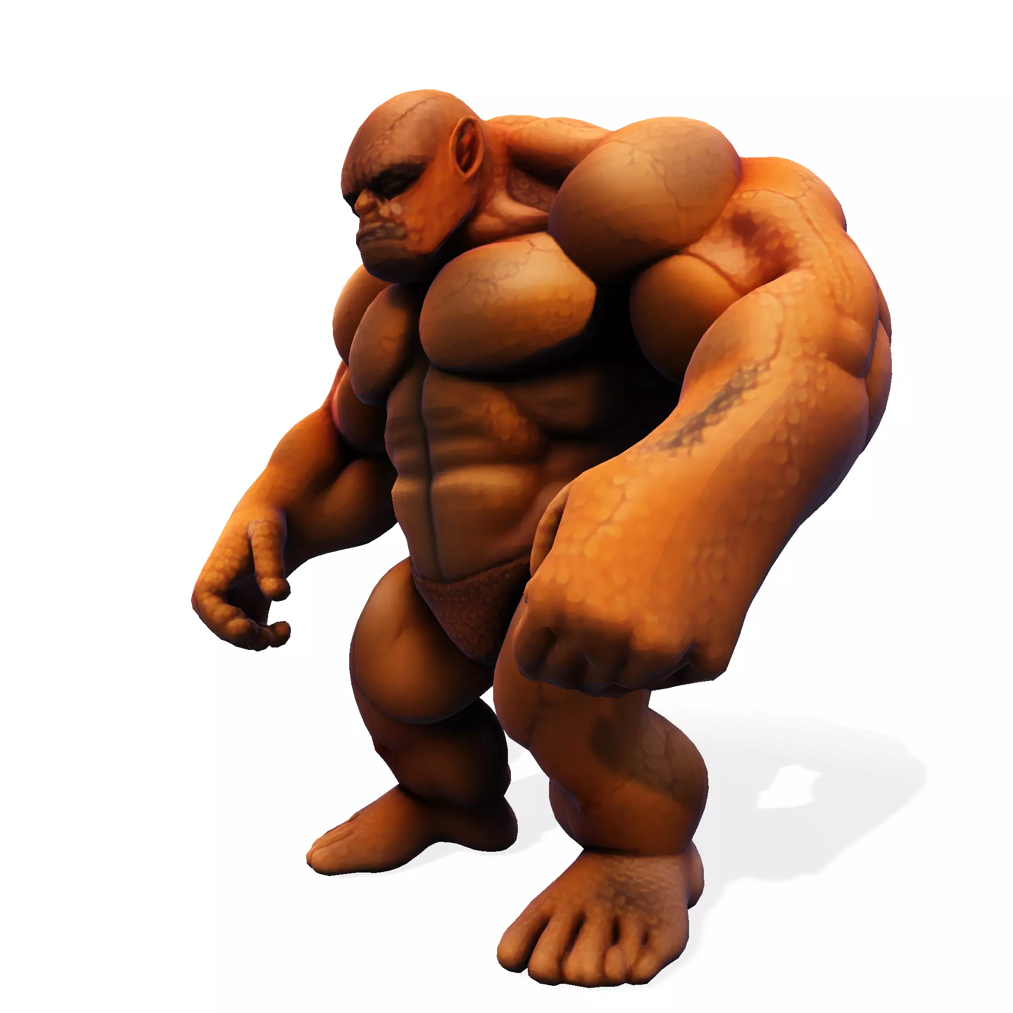 Stylized Chibi Stone Titan 3D print model_3