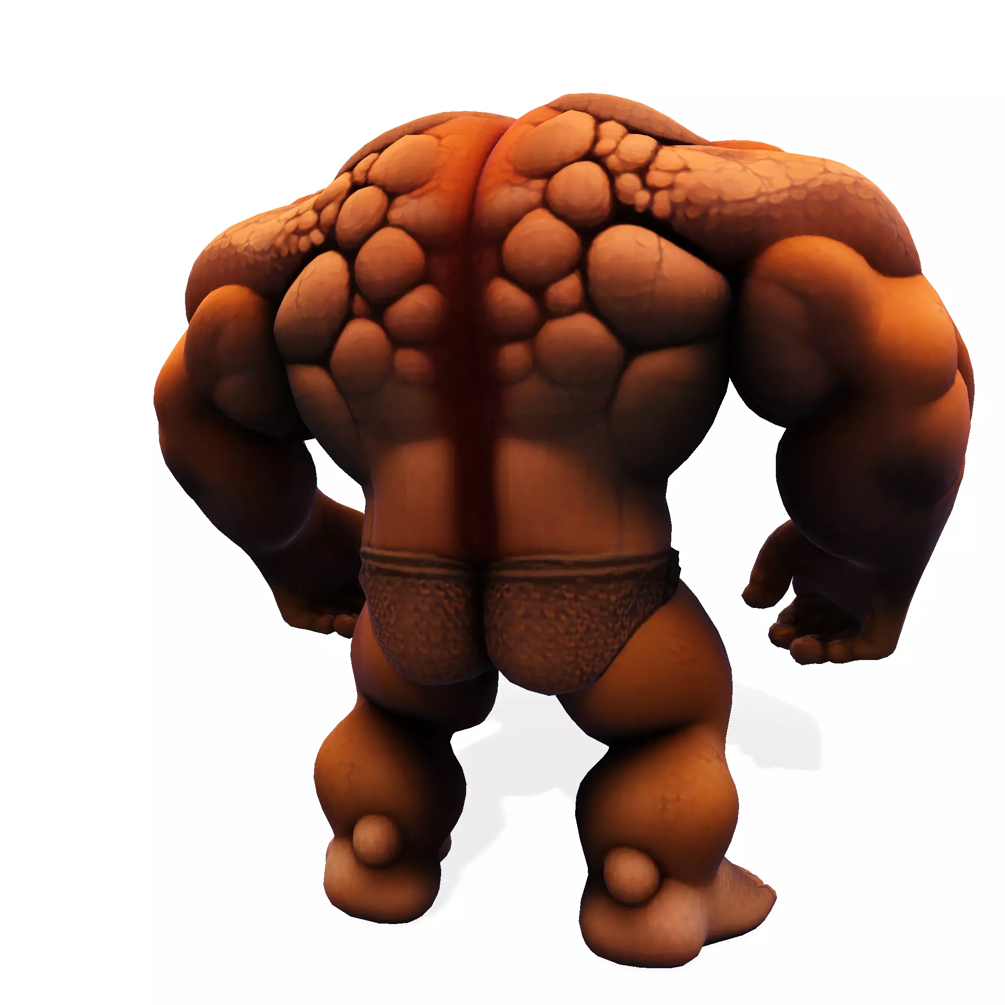 Stylized Chibi Stone Titan 3D print model_7