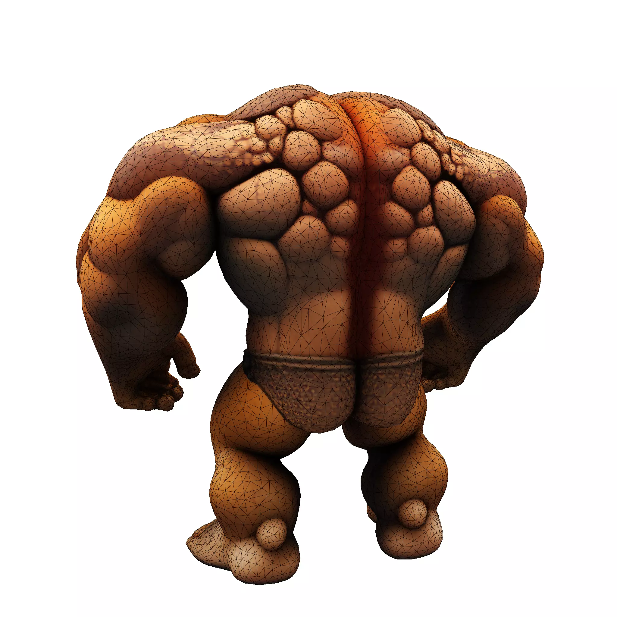 Stylized Chibi Stone Titan 3D print model_26