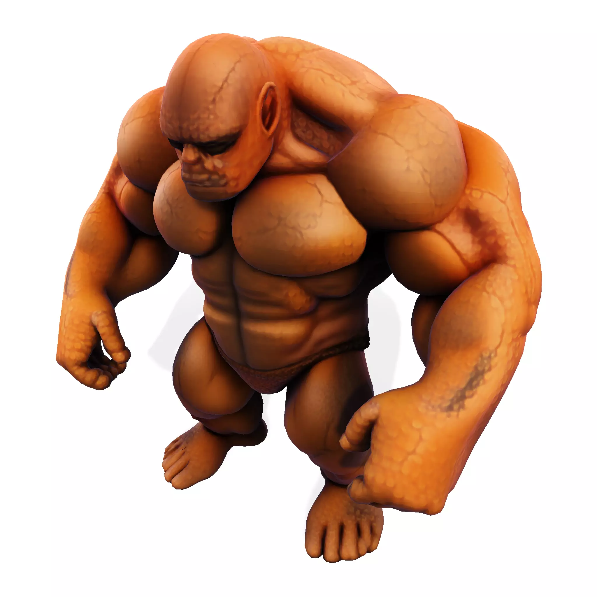 Stylized Chibi Stone Titan 3D print model_13