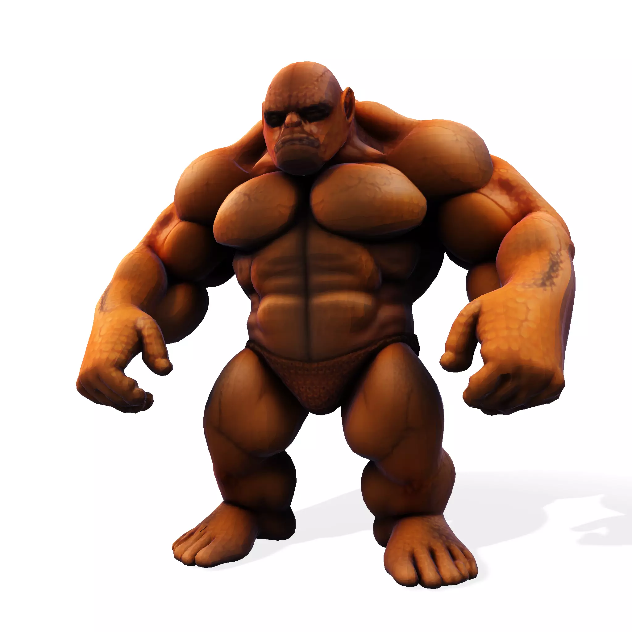 Stylized Chibi Stone Titan 3D print model_2