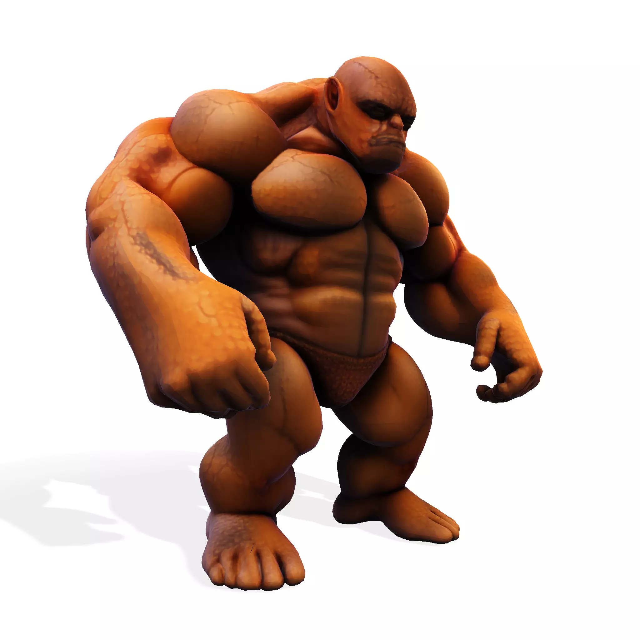 Stylized Chibi Stone Titan 3D print model_0