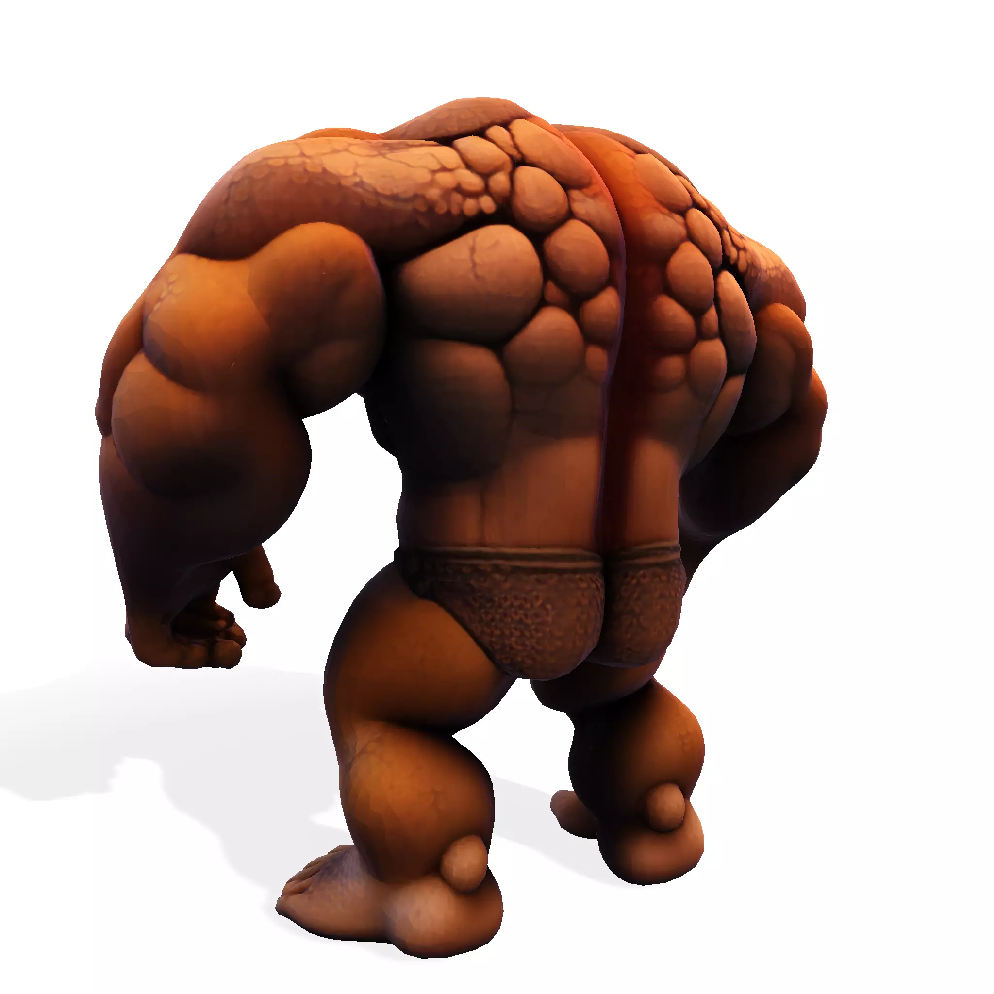 Stylized Chibi Stone Titan 3D print model_6