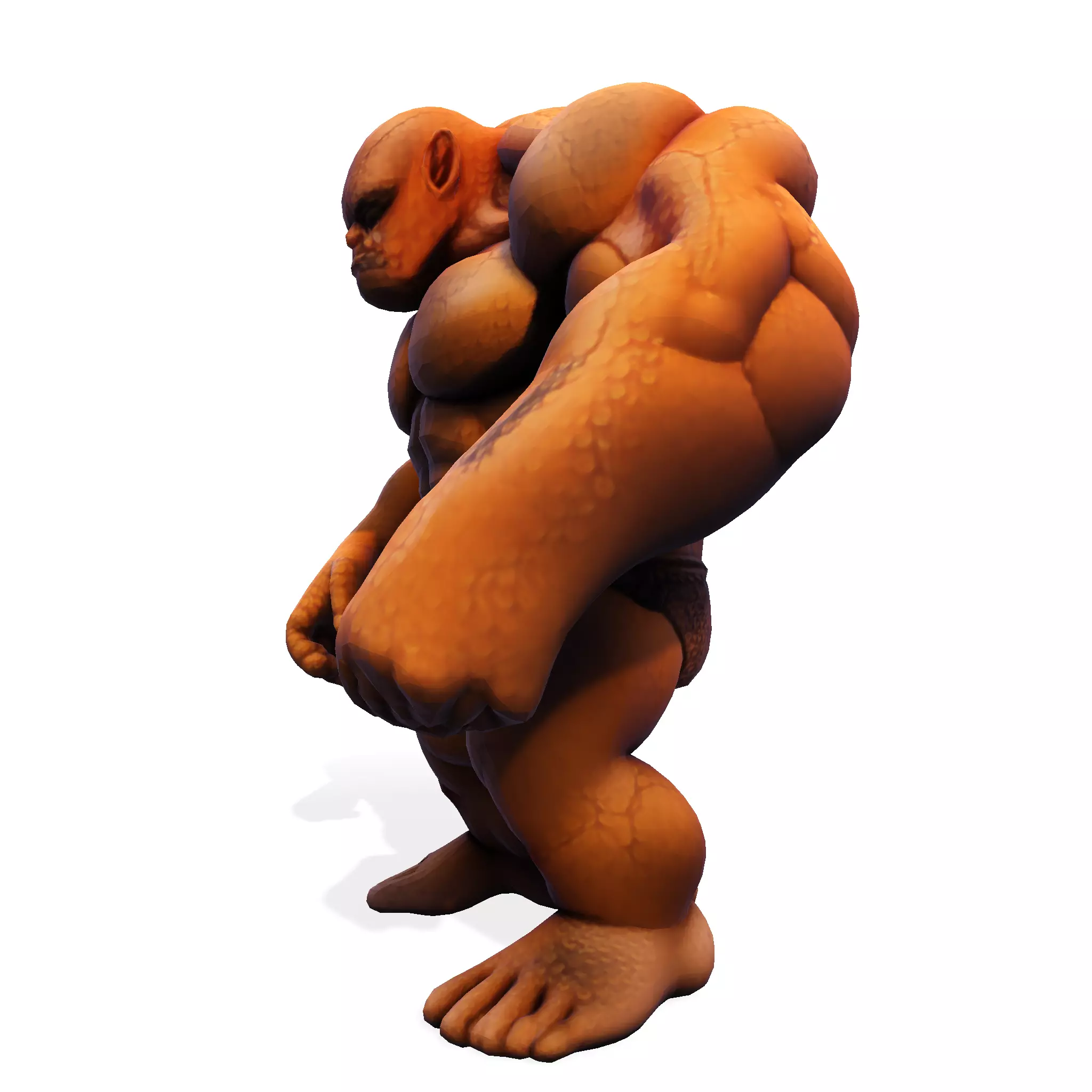 Stylized Chibi Stone Titan 3D print model_4