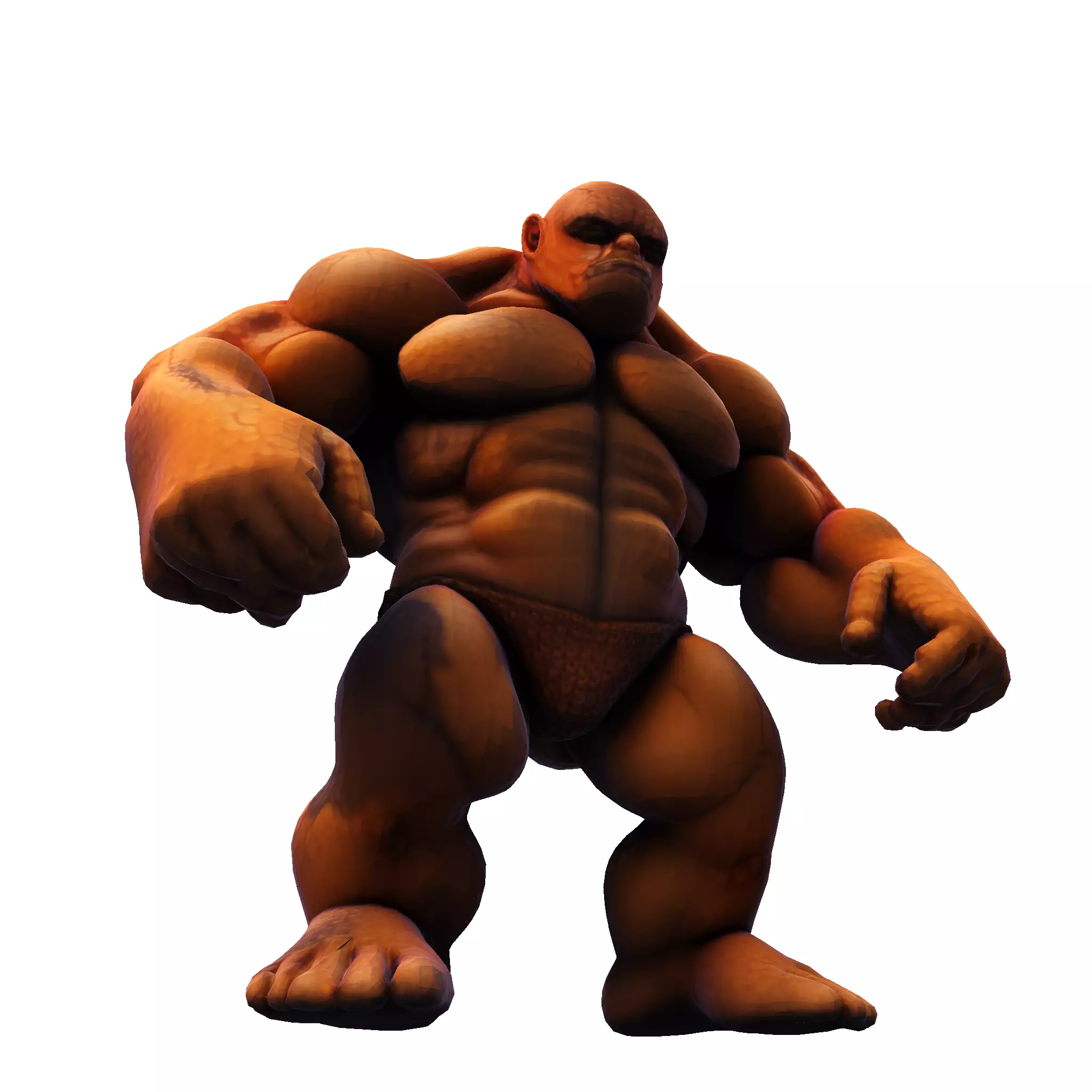 Stylized Chibi Stone Titan 3D print model_11